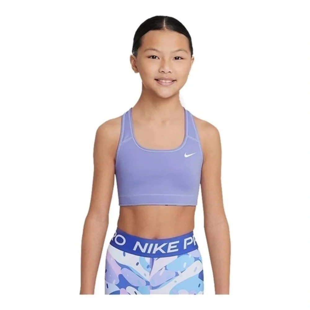 NIKE Girls' Swoosh Camo Print Reversible Sports Bra size Large NWOT